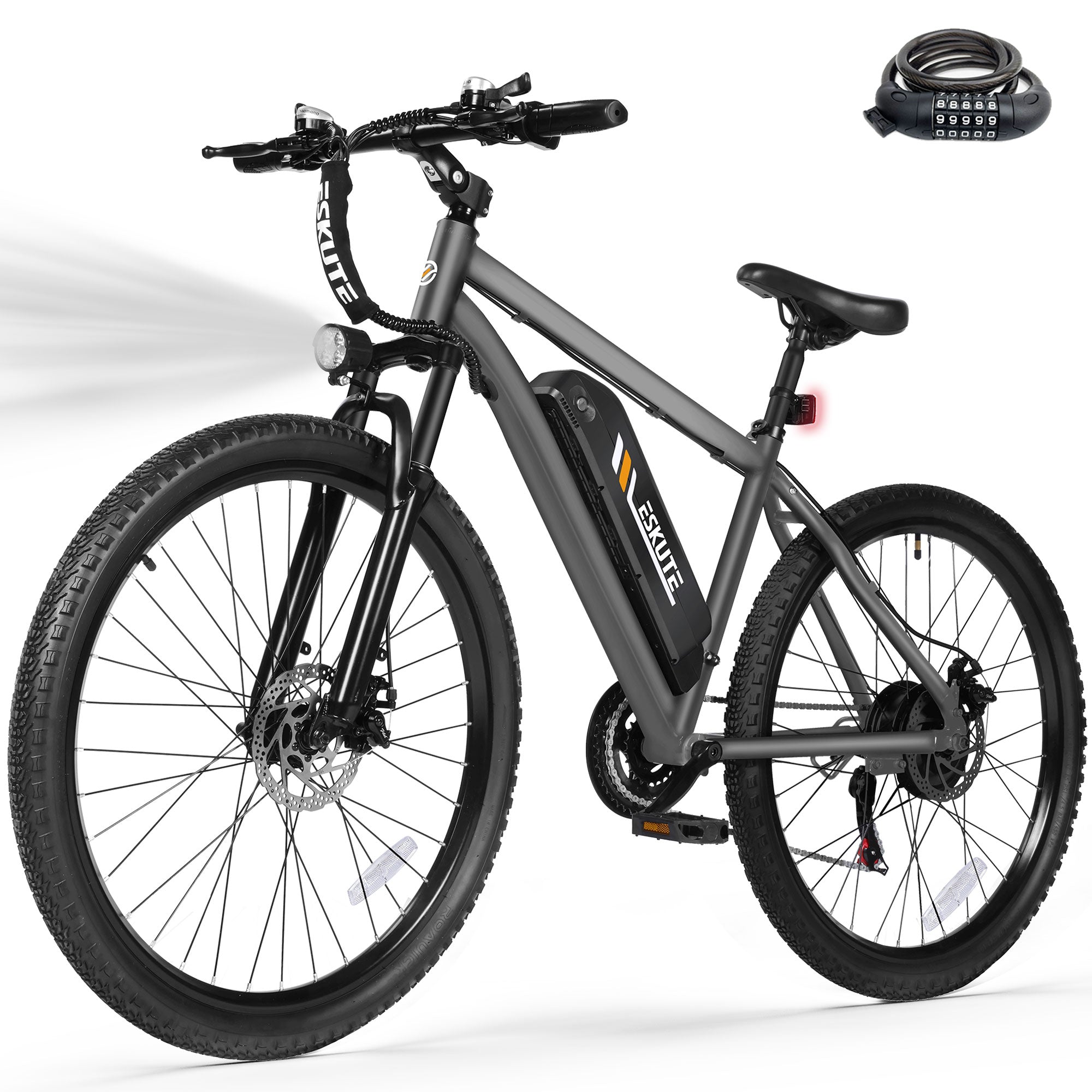 M200-750W Electric Bike for Adults,27.5” 21-Speed Mountain E-Bike with 750W Peak Brushless Motor, 19 MPH, 48V 10.4Ah Removable Battery, Step-Over Frame, NFC Unlock, Black
