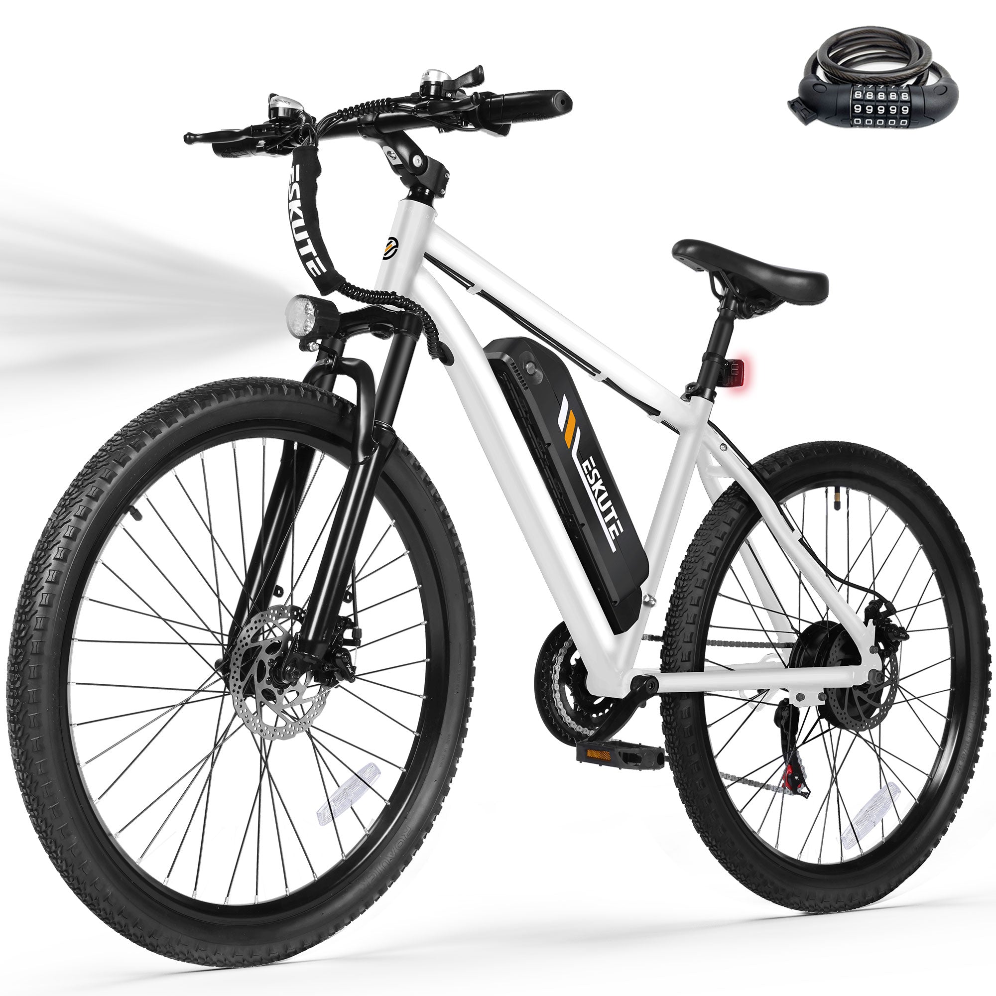 M200-750W Electric Bike for Adults,27.5” 21-Speed Mountain E-Bike with 750W Peak Brushless Motor, 19 MPH, 48V 10.4Ah Removable Battery, Step-Over Frame, NFC Unlock, Black
