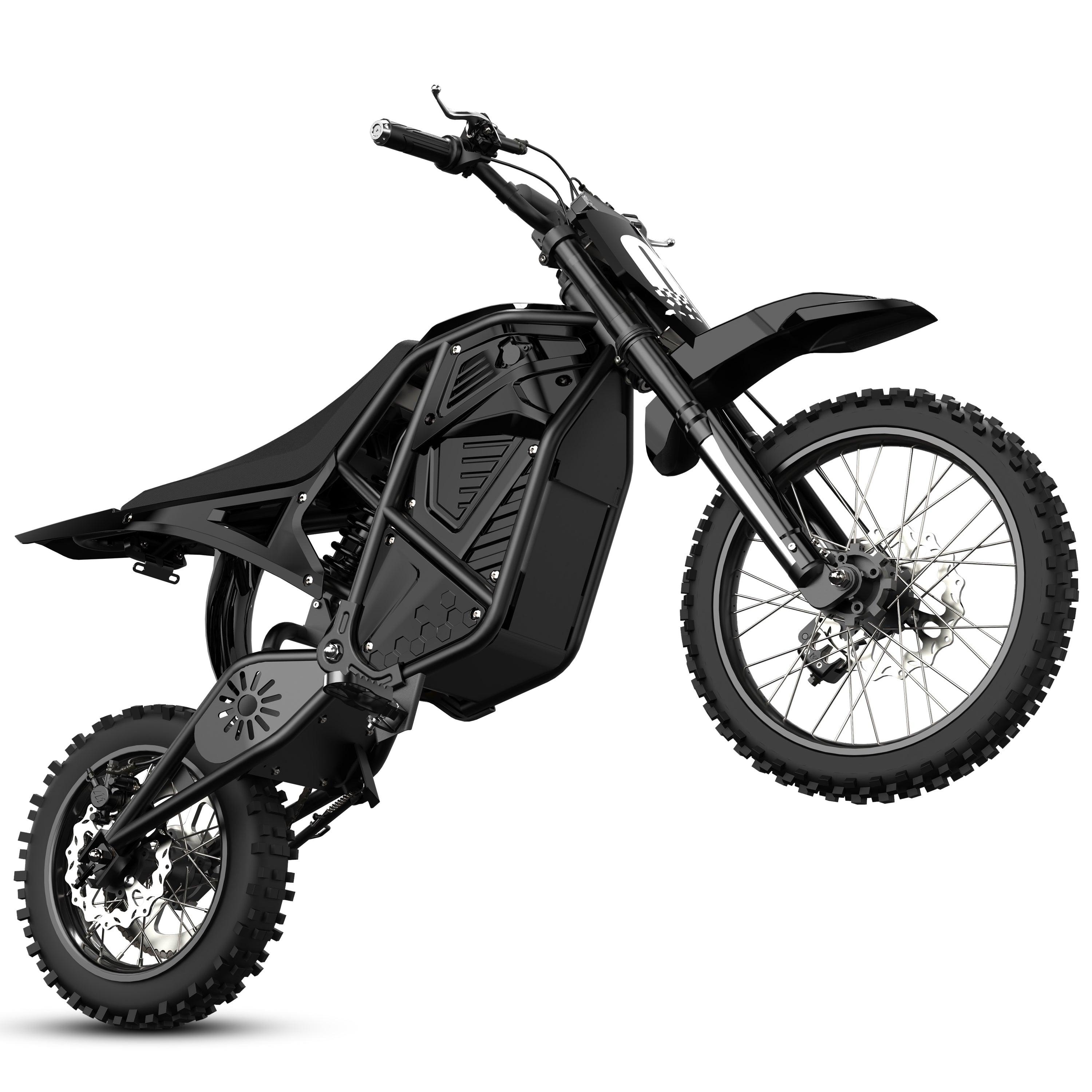 ESKUTE Novamini Electric Dirt Bike for Teens & Adults, 3500W Peak Mid-Drive Motor, 38 MPH Off-Road E-Bike, 48V 23Ah Battery, 14"/12" Wheels, Hydraulic Dual Shock Suspension Red