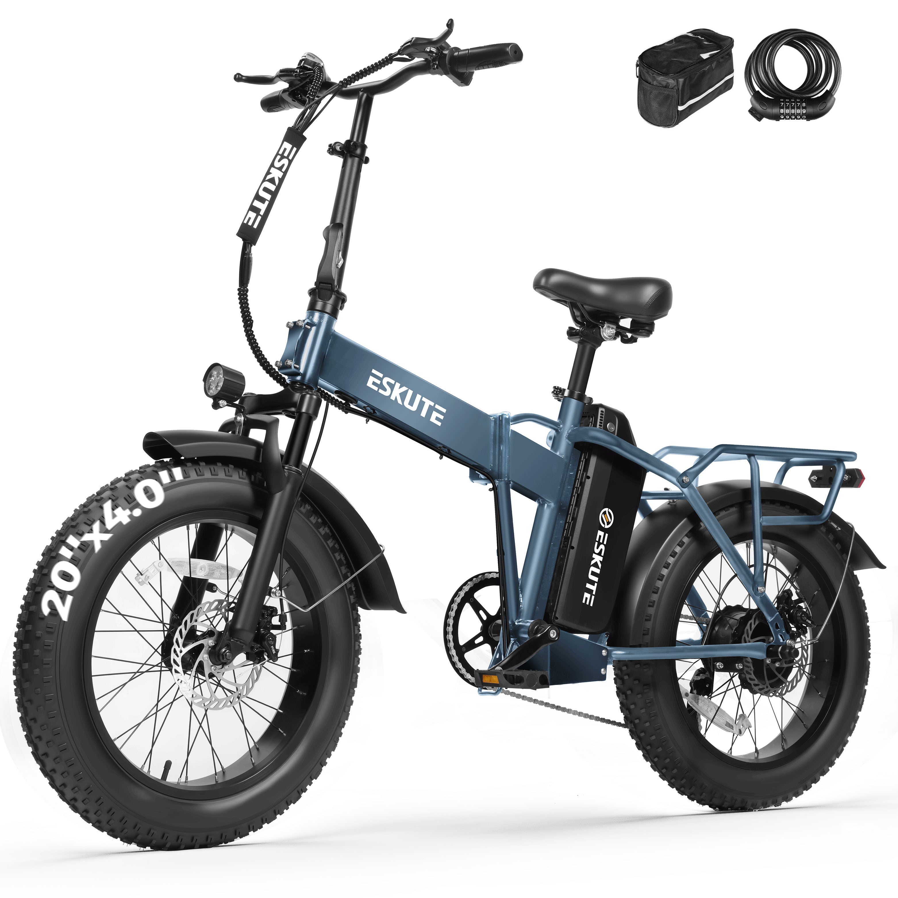 D300 Electric Bike for Adults, Folding Ebike with 1200W Peak Motor 28MPH, 48V 20.8Ah Removable Battery, 20"x4.0" Fat Tires, 80 Miles 7-Speed Gear, NFC Unlock,Black