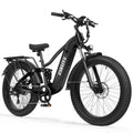 C300 Electric Bike for Adults, 1500W Peak Motor, 32MPH Fast Ebike, 48V 20.8Ah Battery Up to 80 Miles, 26"x4.0" Fat Tire, Full Suspension, 8-Speed Black