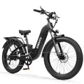 C300 1500W Electric Bike for Adults, 48V 20.8Ah Battery, 32MPH, 80 Miles Range, 26"x4.0" Fat Tire Step-Thru Ebike, Full Suspension Electric Bicycle, 8-Speed Black