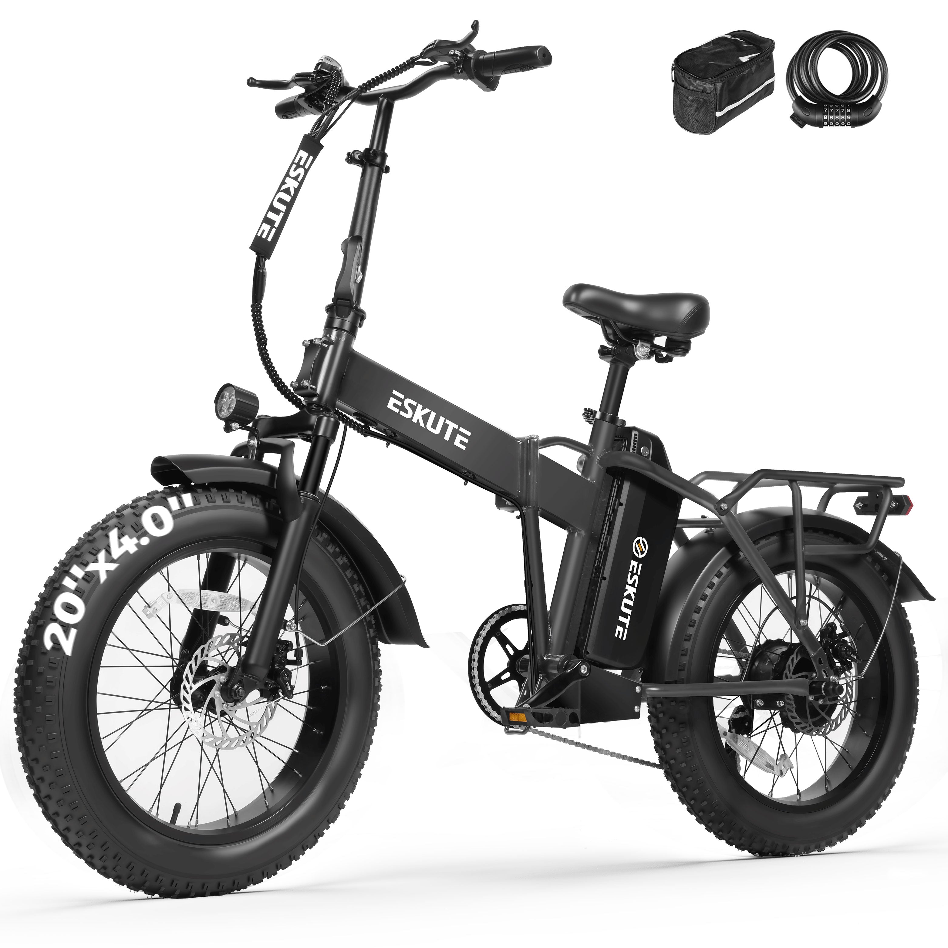 D300 Electric Bike for Adults, Folding Ebike with 1200W Peak Motor 28MPH, 48V 20.8Ah Removable Battery, 20"x4.0" Fat Tires, 80 Miles 7-Speed Gear, NFC Unlock,Black