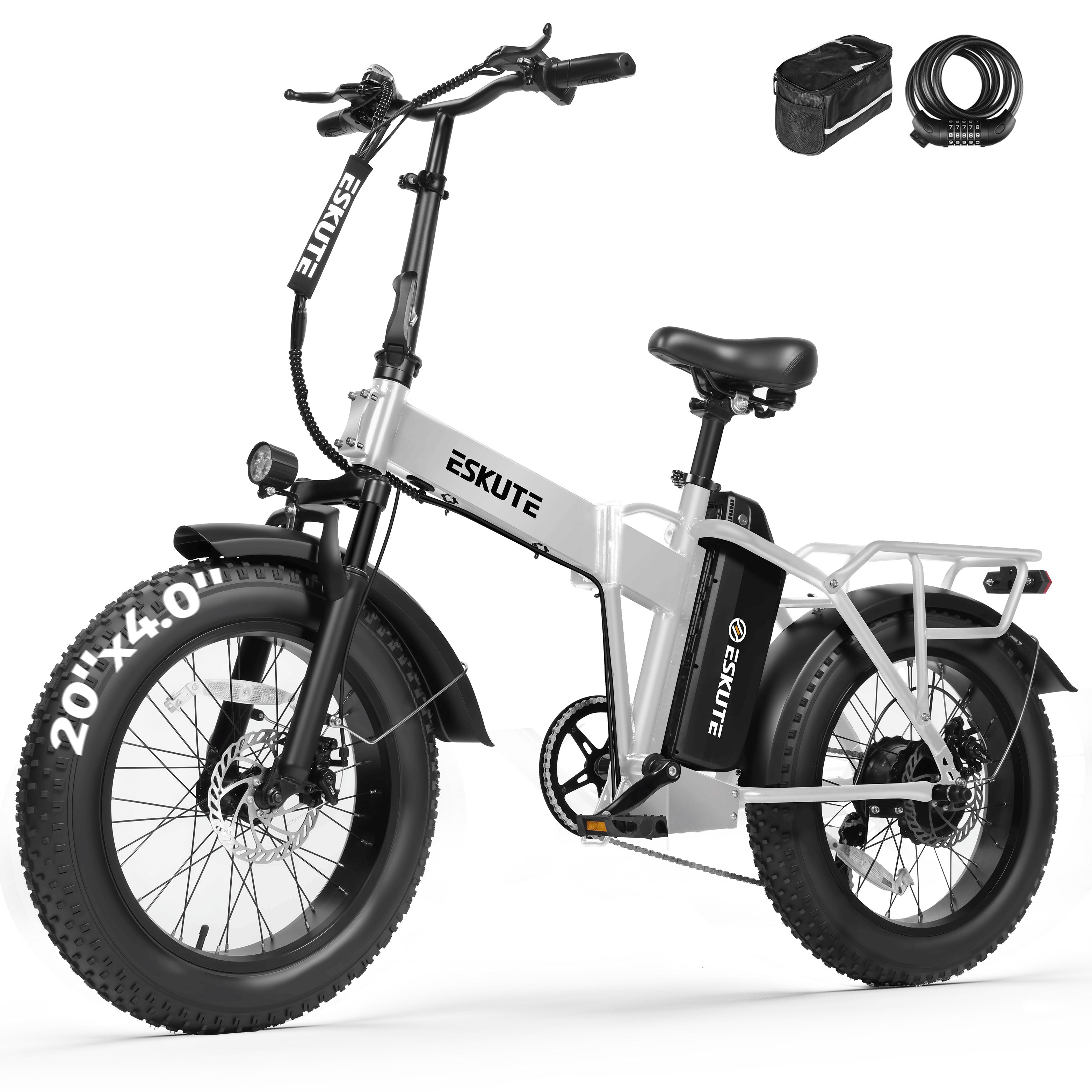 D300 Electric Bike for Adults, Folding Ebike with 1200W Peak Motor 28MPH, 48V 20.8Ah Removable Battery, 20"x4.0" Fat Tires, 80 Miles 7-Speed Gear, NFC Unlock,Black