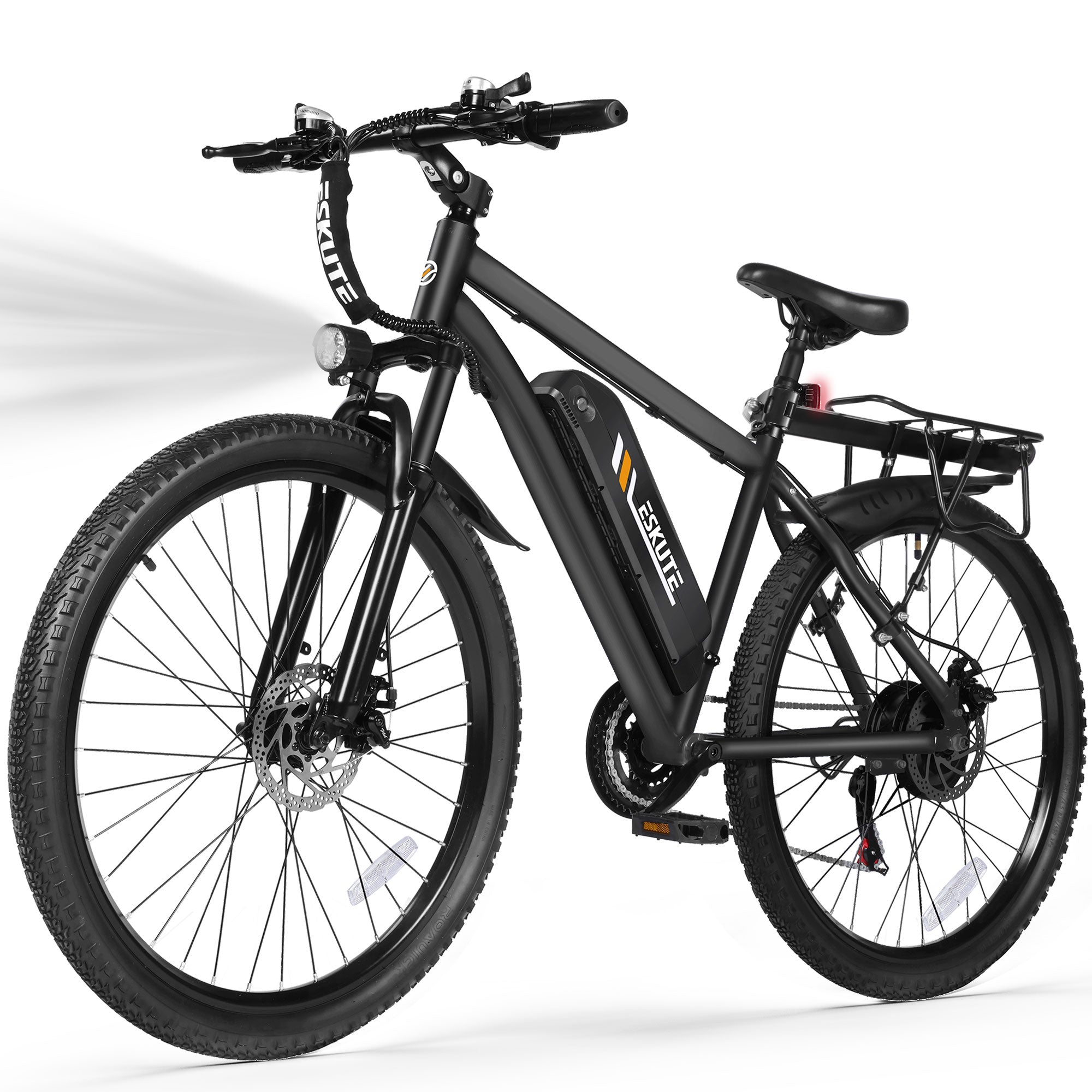 M200-750W Electric Bike for Adults,27.5” 21-Speed Mountain E-Bike with 750W Peak Brushless Motor, 19 MPH, 48V 10.4Ah Removable Battery, Step-Over Frame, NFC Unlock, Black