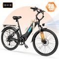 ESKUTE C200D Electric Bike for Adults – 1300W Peak Motor, 28MPH Step-Thru Ebike, 840Wh Removable Battery , Up to 70 Miles, 26" Tires, 7-Speed White