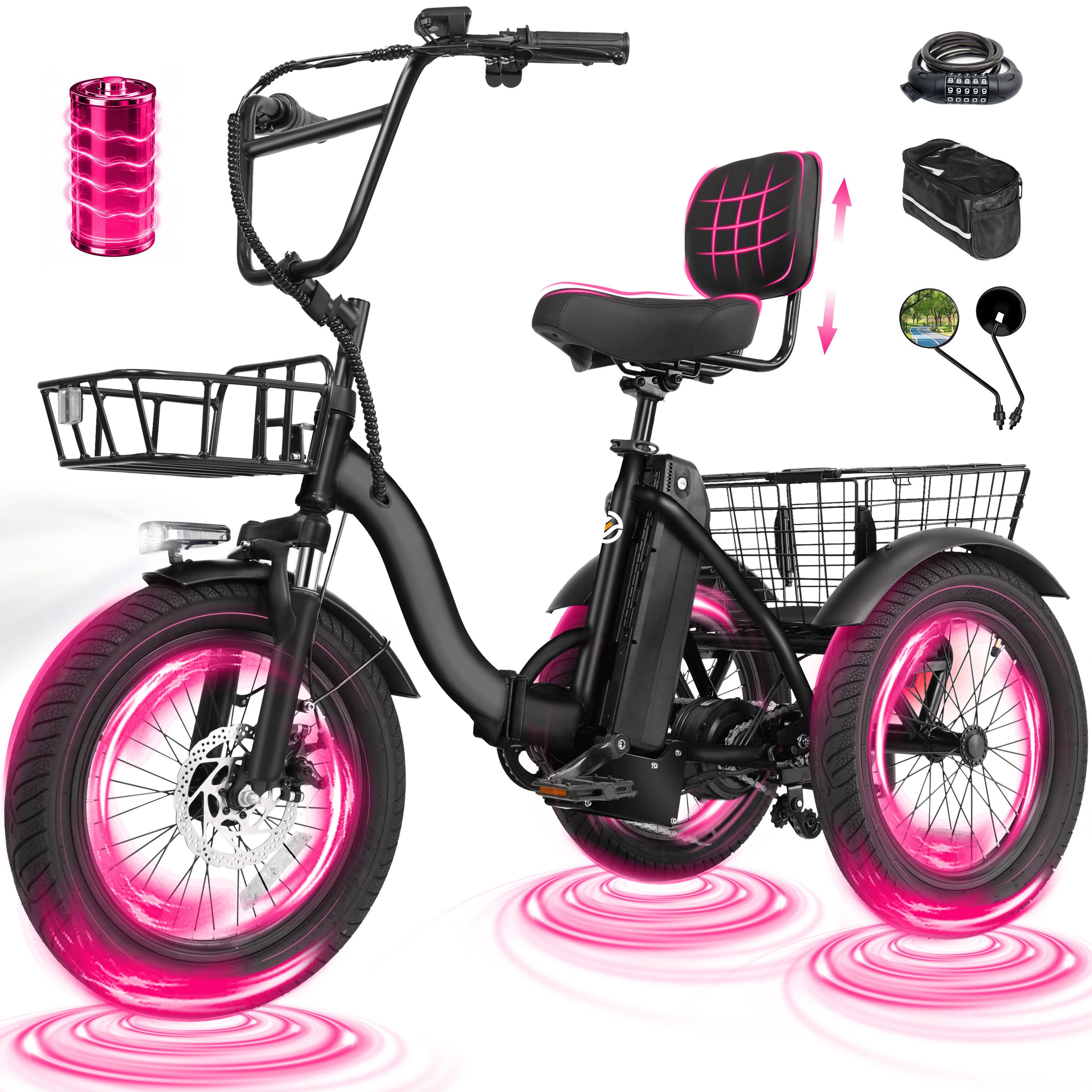 T300 E Trike Electric Tricycle for Adults