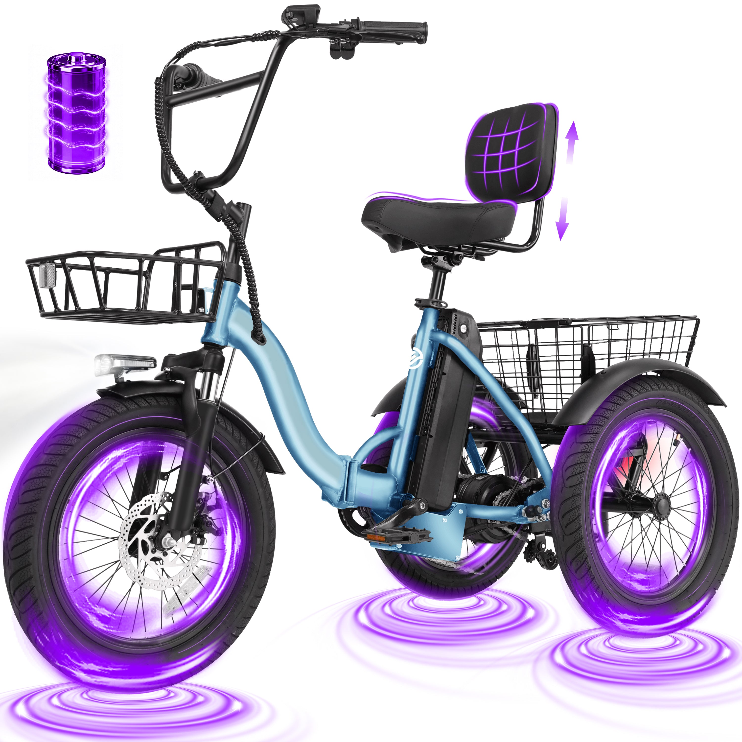 T300 E Trike Electric Tricycle for Adults
