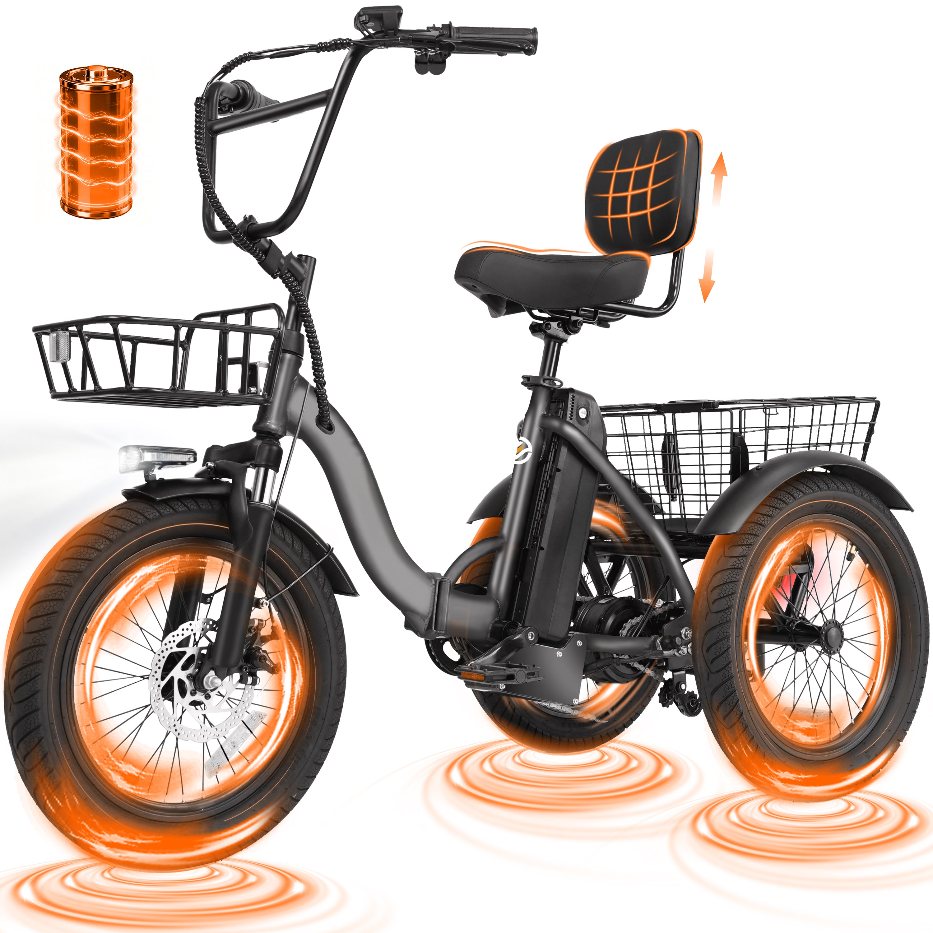 T300 E Trike Electric Tricycle for Adults