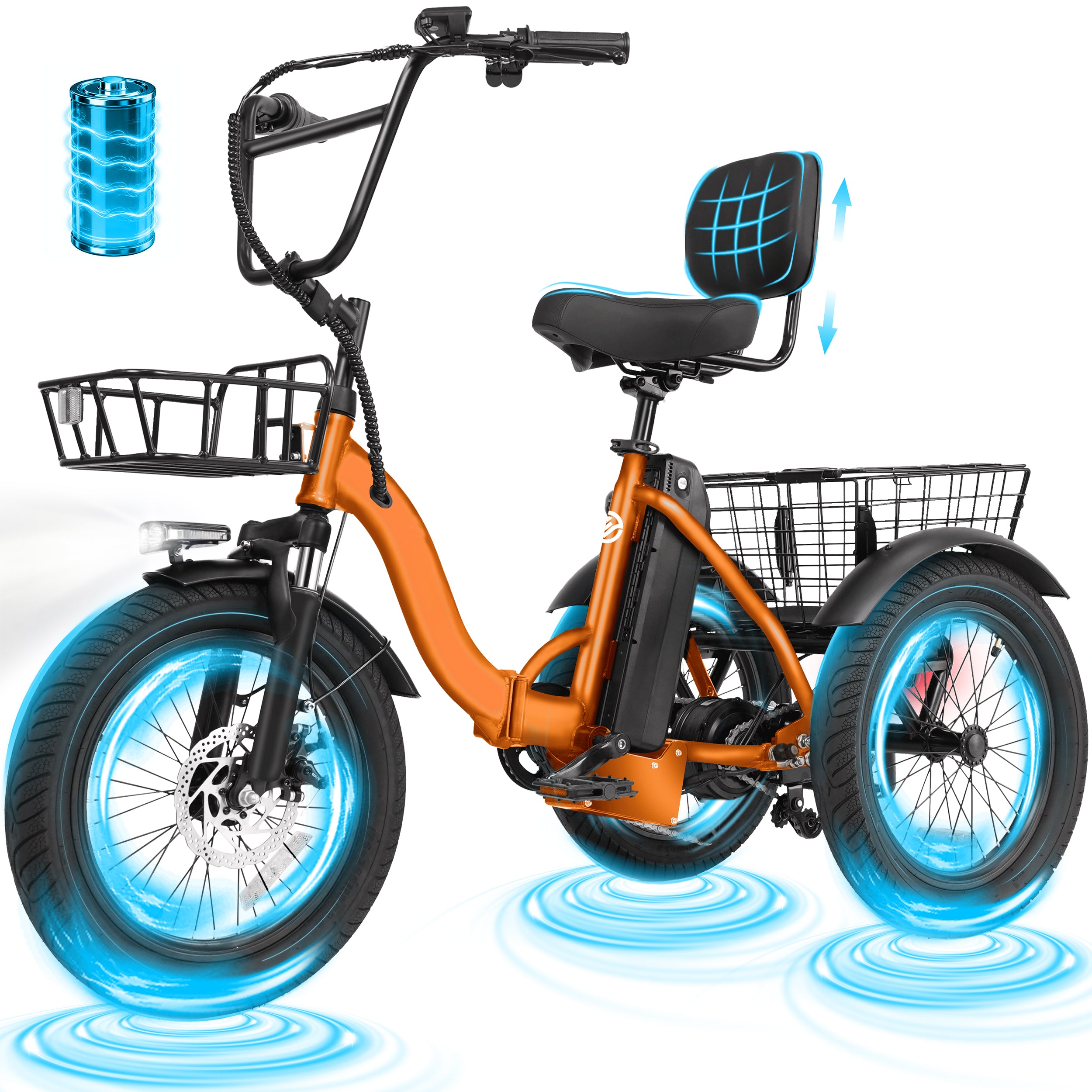 T300 E Trike Electric Tricycle for Adults