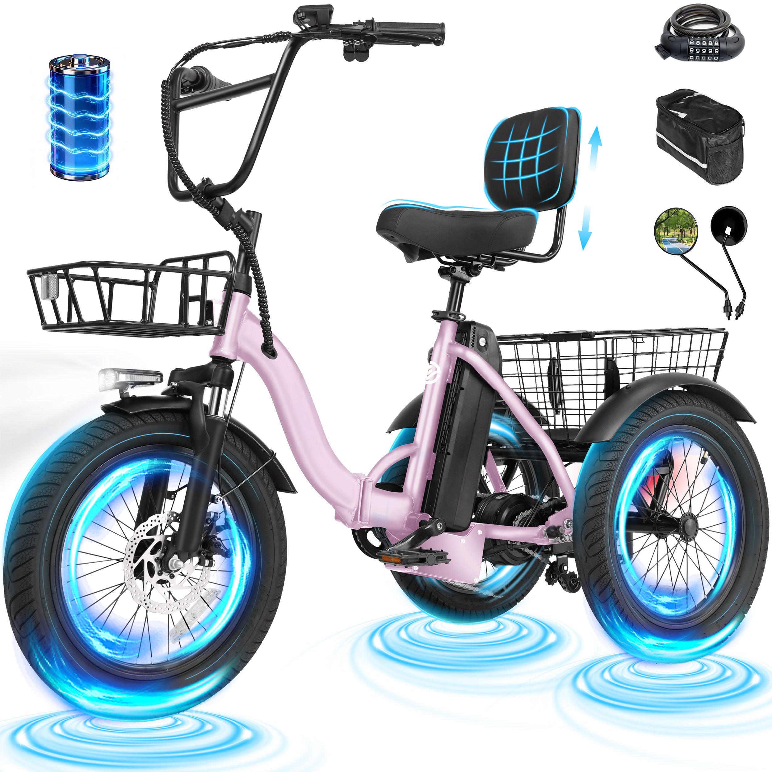 T300 E Trike Electric Tricycle for Adults