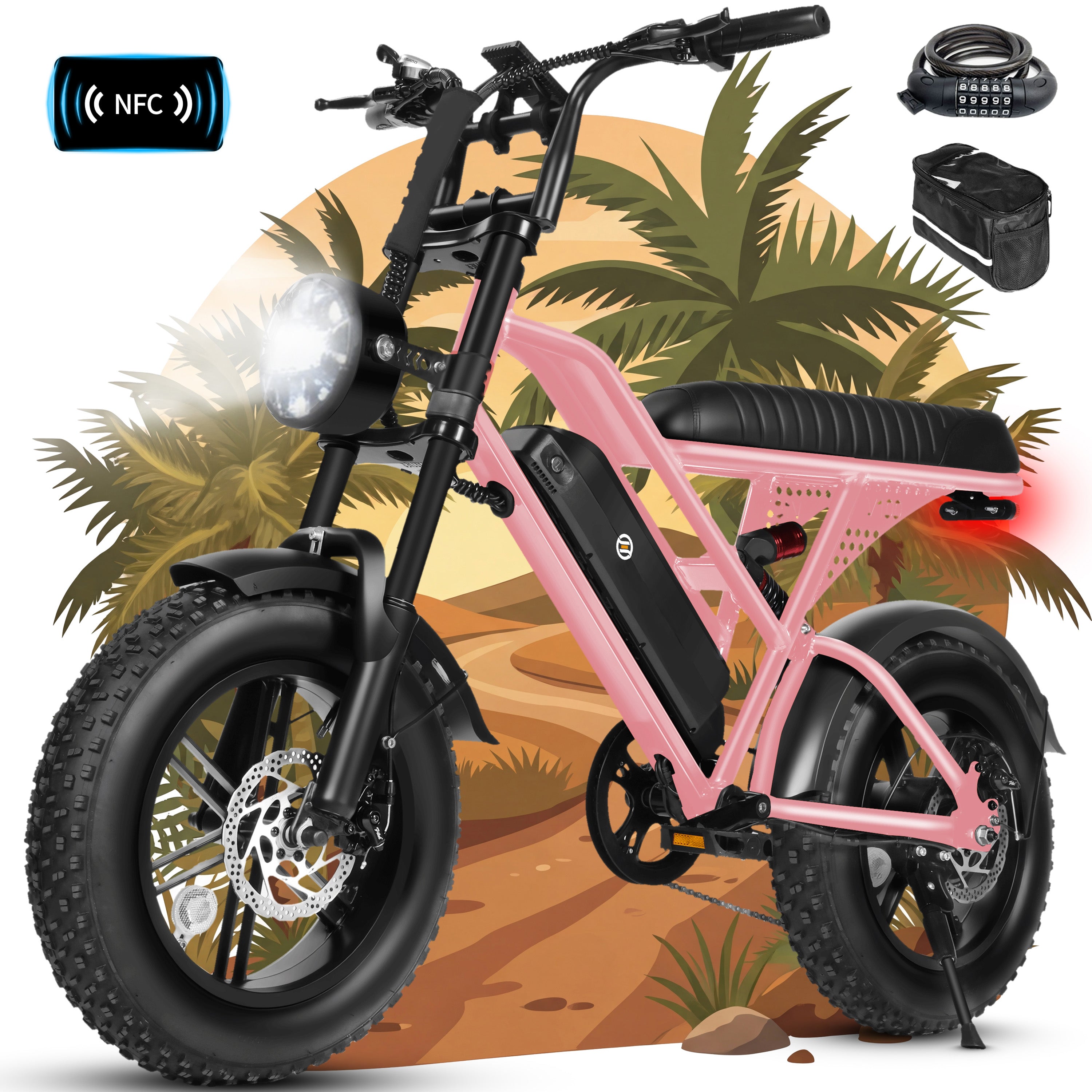 V100-750W Electric Bike for Teens Adults Students, 750W 28 Mph 48V 18 Ah,16"x4.0" Fat Tire E Bicycle, 7-Speed Dual Suspension Mountain EBike Black