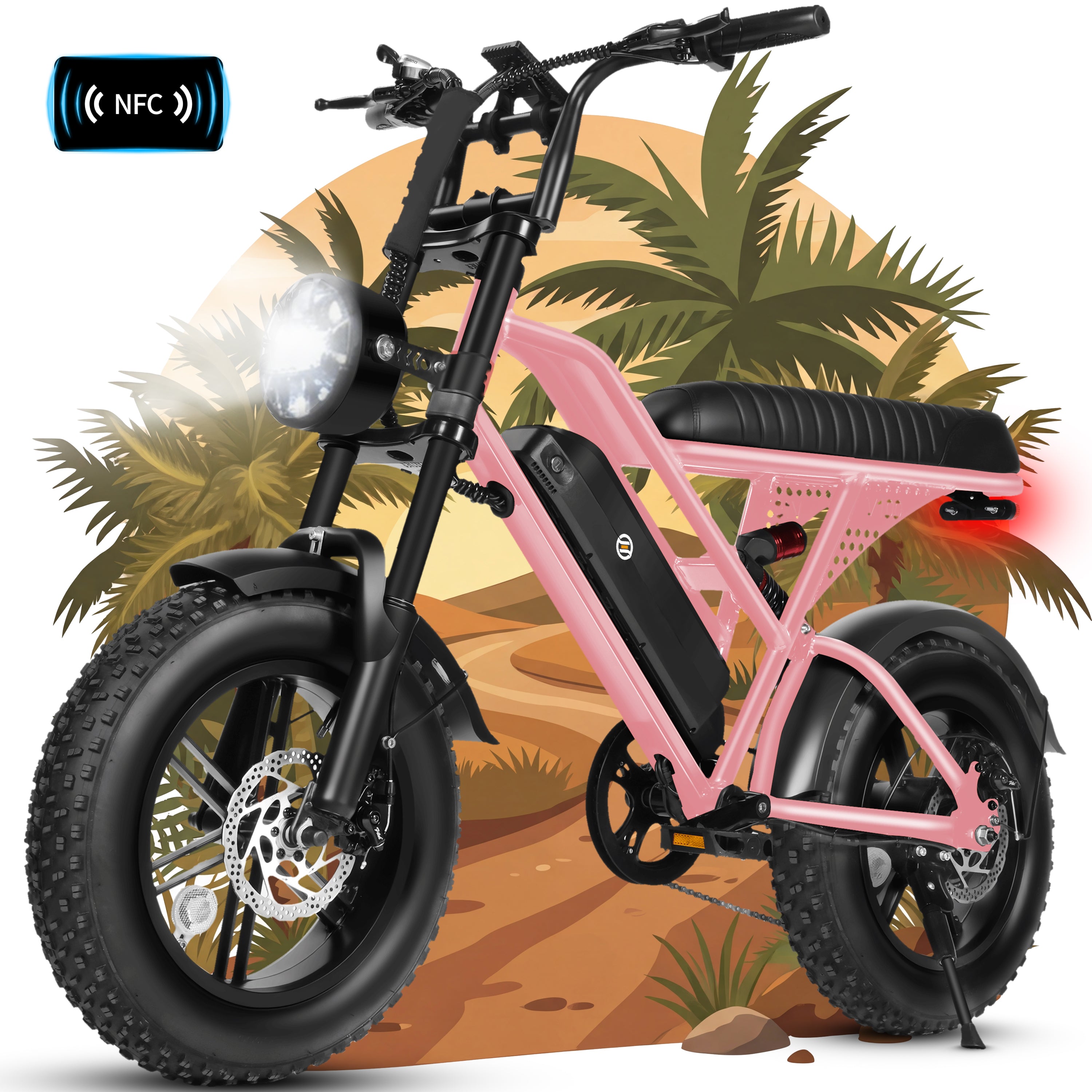 V100-750W Electric Bike for Teens Adults Students, 750W 28 Mph 48V 18 Ah,16"x4.0" Fat Tire E Bicycle, 7-Speed Dual Suspension Mountain EBike Black