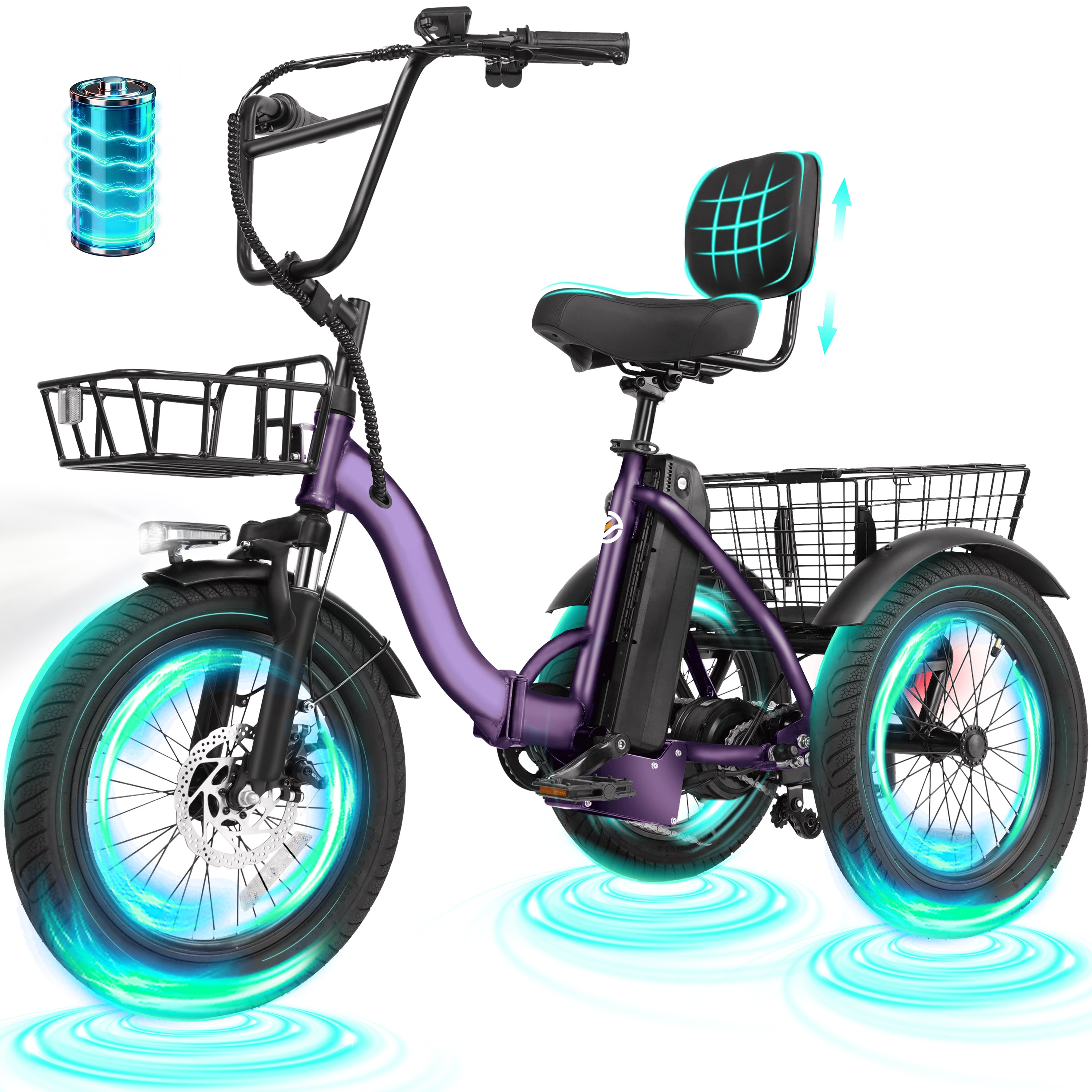 T300 E Trike Electric Tricycle for Adults