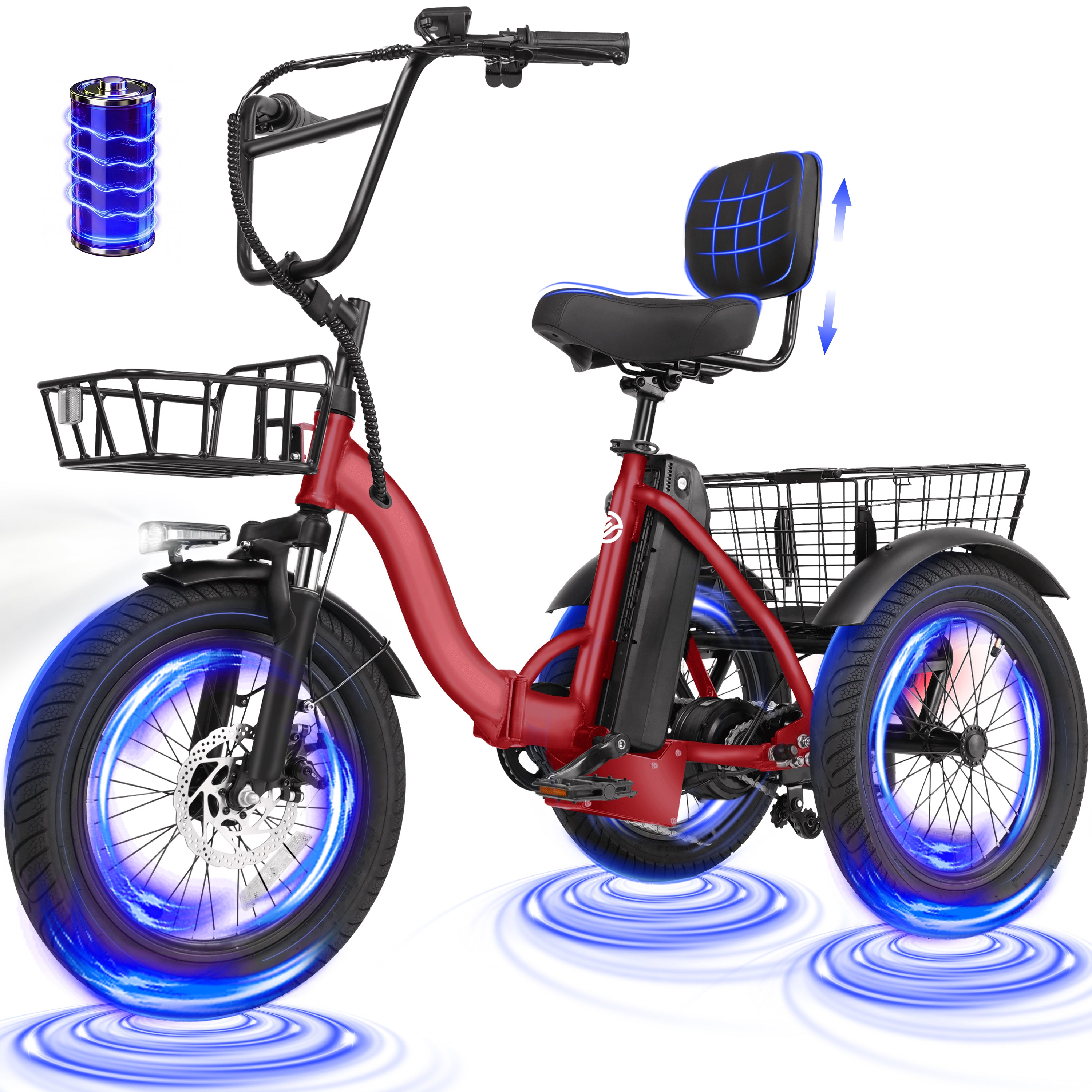 T300 E Trike Electric Tricycle for Adults