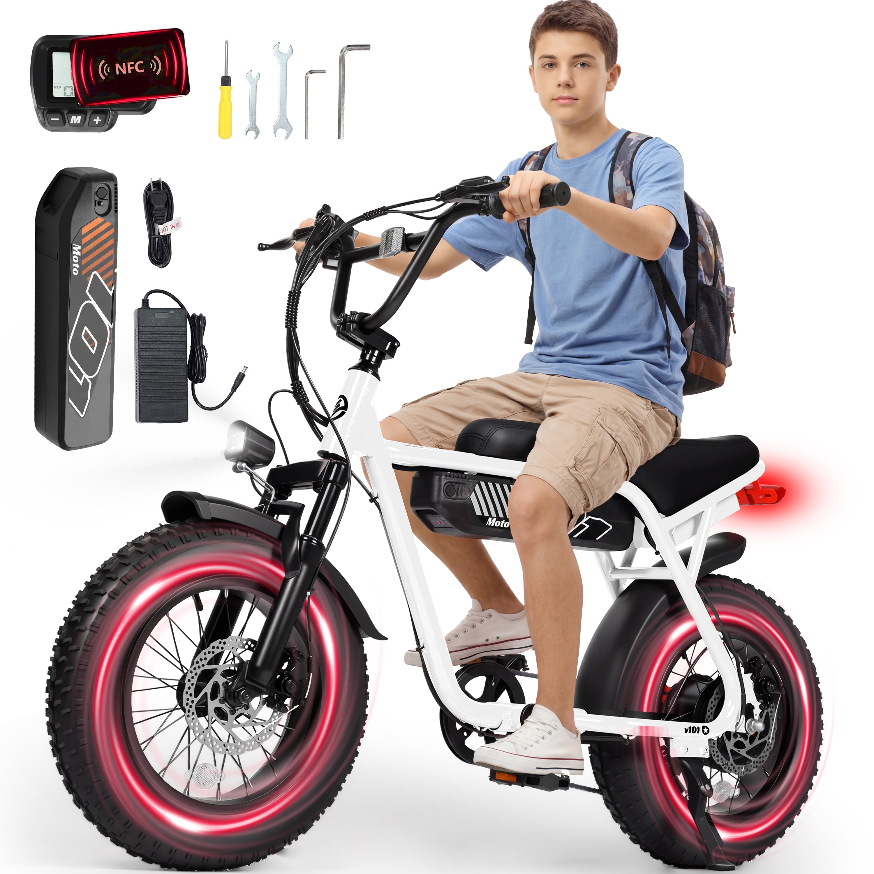 V101 Electric Bike for Teens Adults