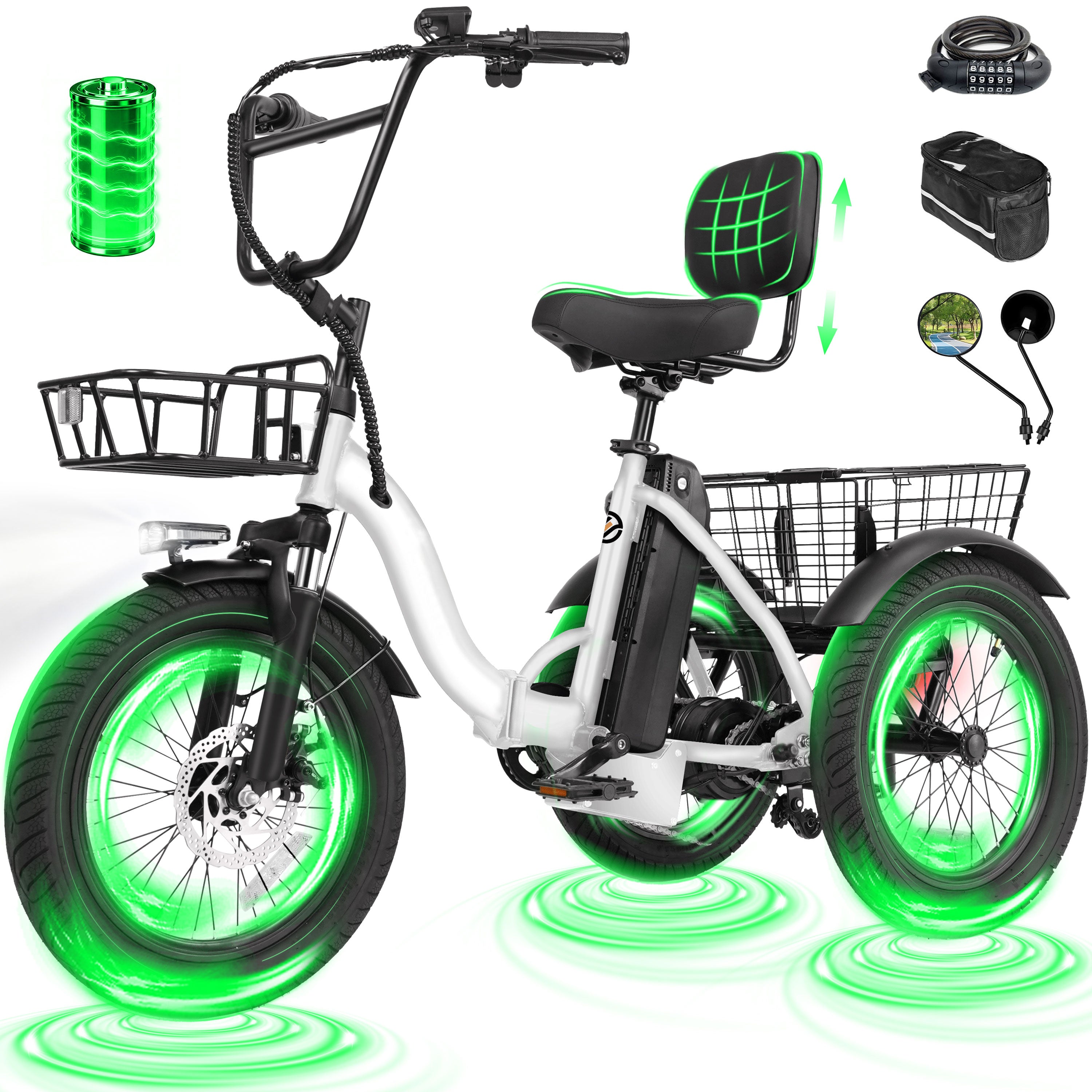 T300 E Trike Electric Tricycle for Adults