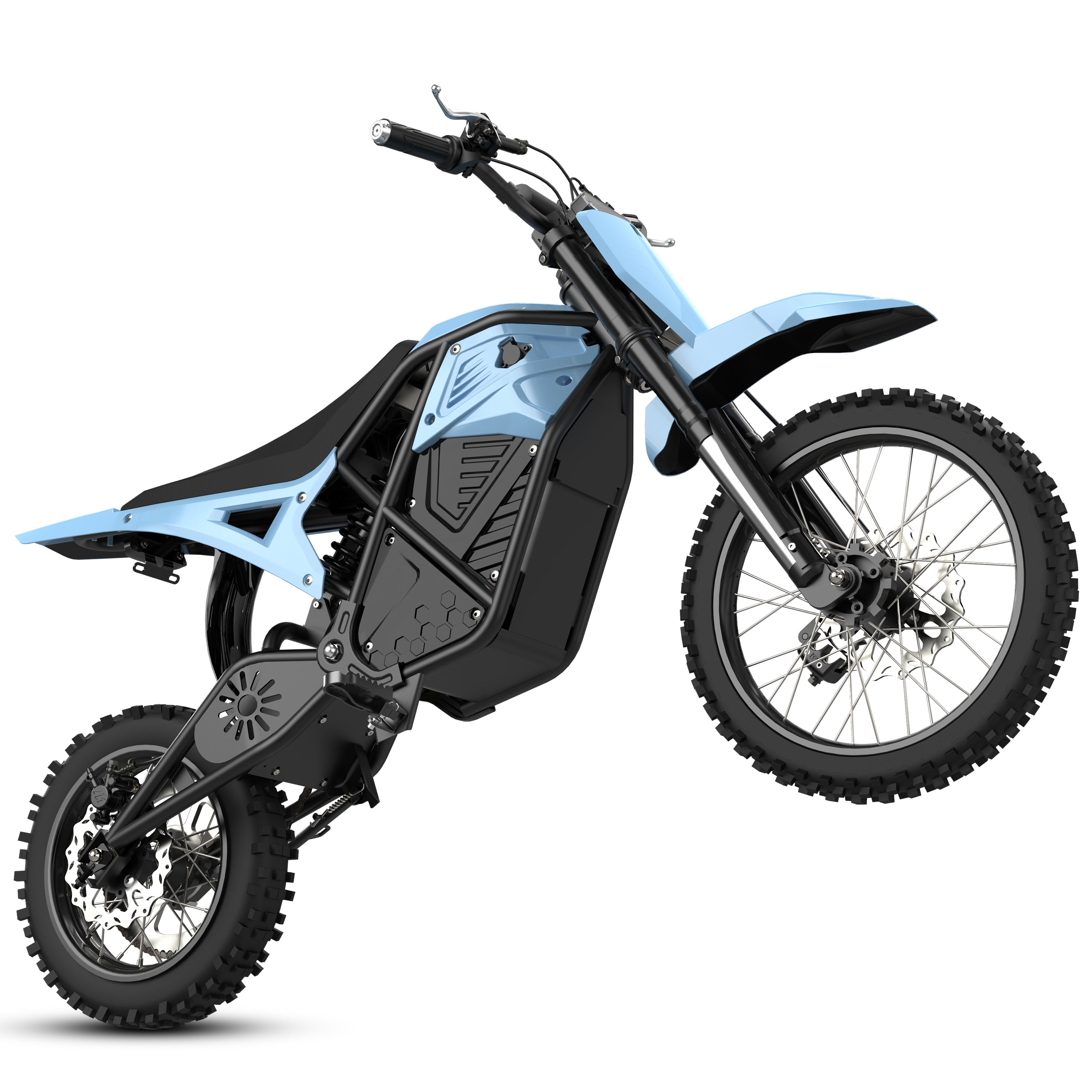 ESKUTE Novamini Electric Dirt Bike for Teens & Adults, 3500W Peak Mid-Drive Motor, 38 MPH Off-Road E-Bike, 48V 23Ah Battery, 14"/12" Wheels, Hydraulic Dual Shock Suspension Red