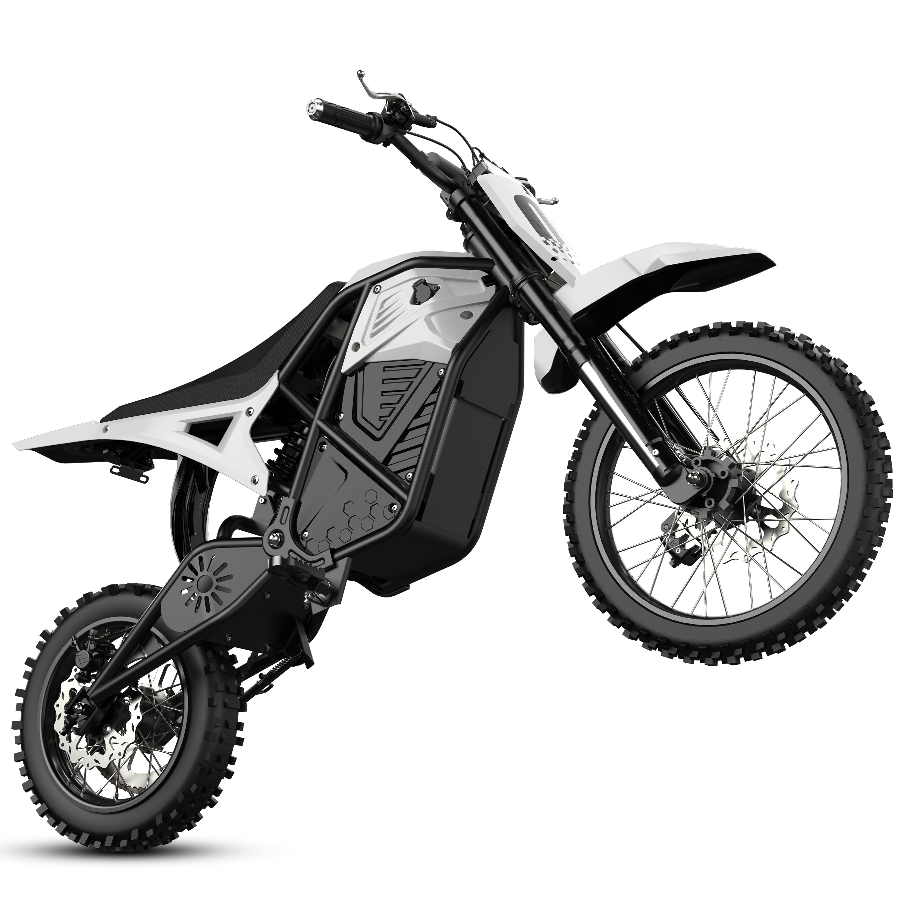 ESKUTE Novamini Electric Dirt Bike for Teens & Adults, 3500W Peak Mid-Drive Motor, 38 MPH Off-Road E-Bike, 48V 23Ah Battery, 14"/12" Wheels, Hydraulic Dual Shock Suspension Red
