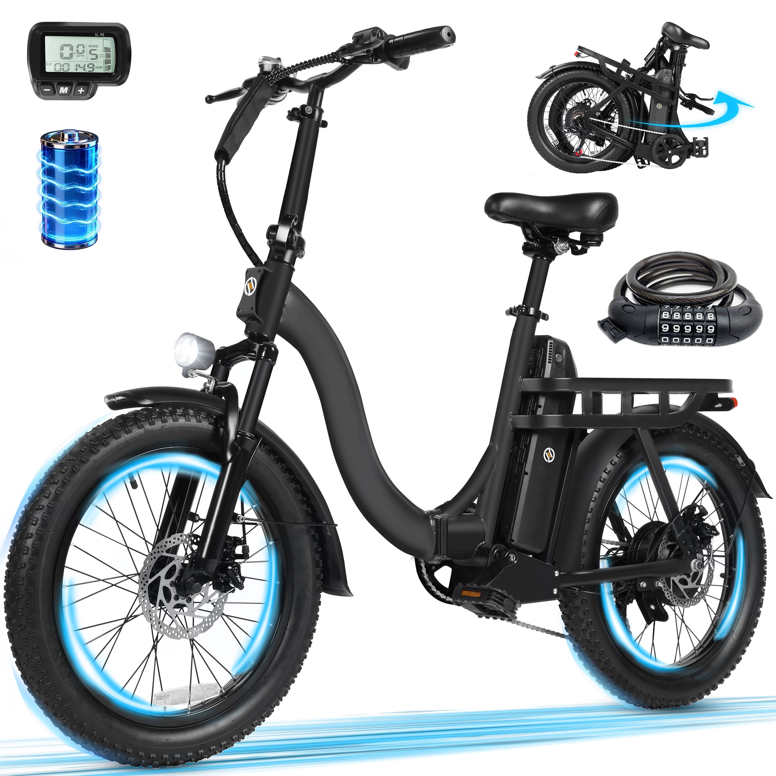 D200 Electric Bike for Adults 1200W Peak Motor 28 Mph