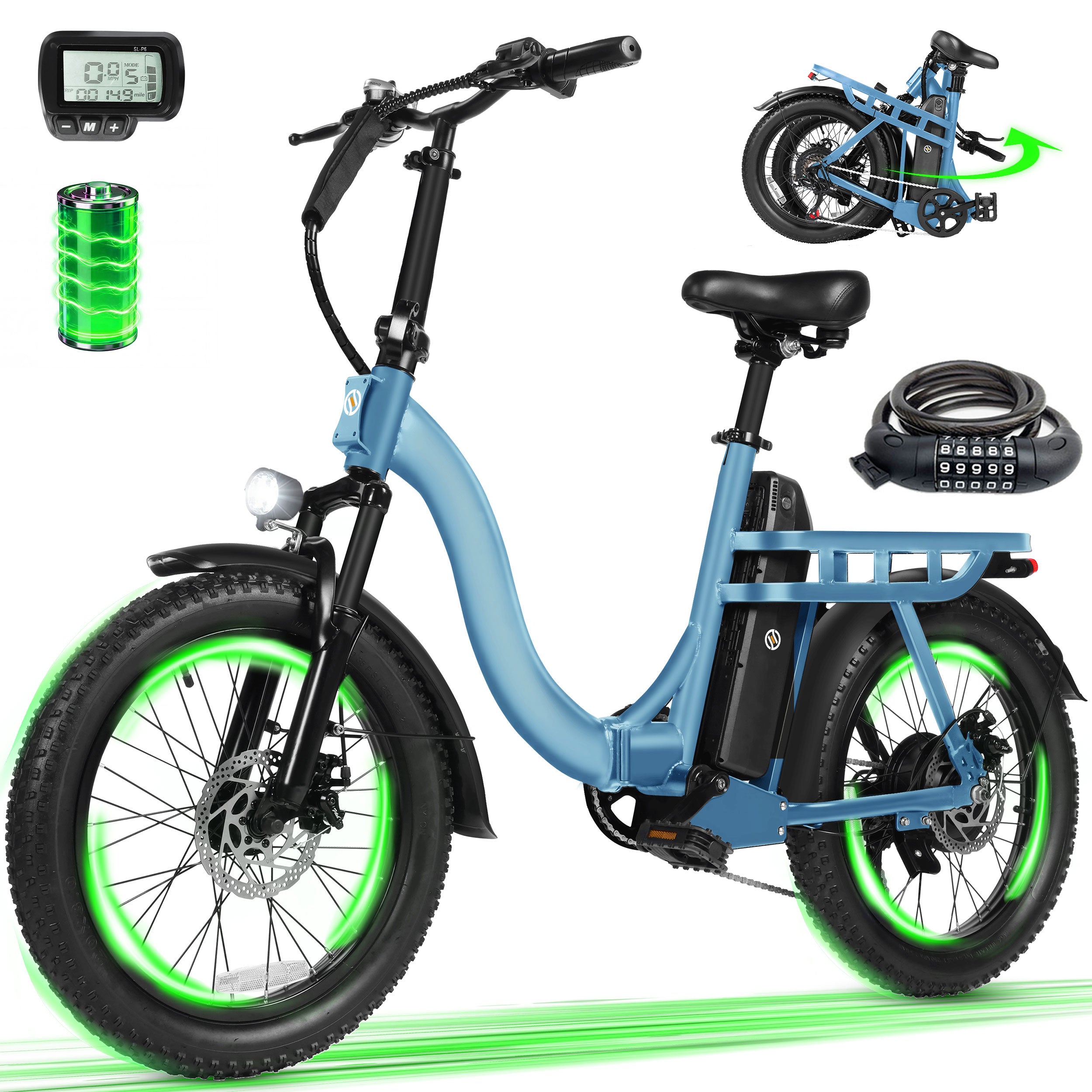 D200 Electric Bike for Adults 1200W Peak Motor 28 Mph