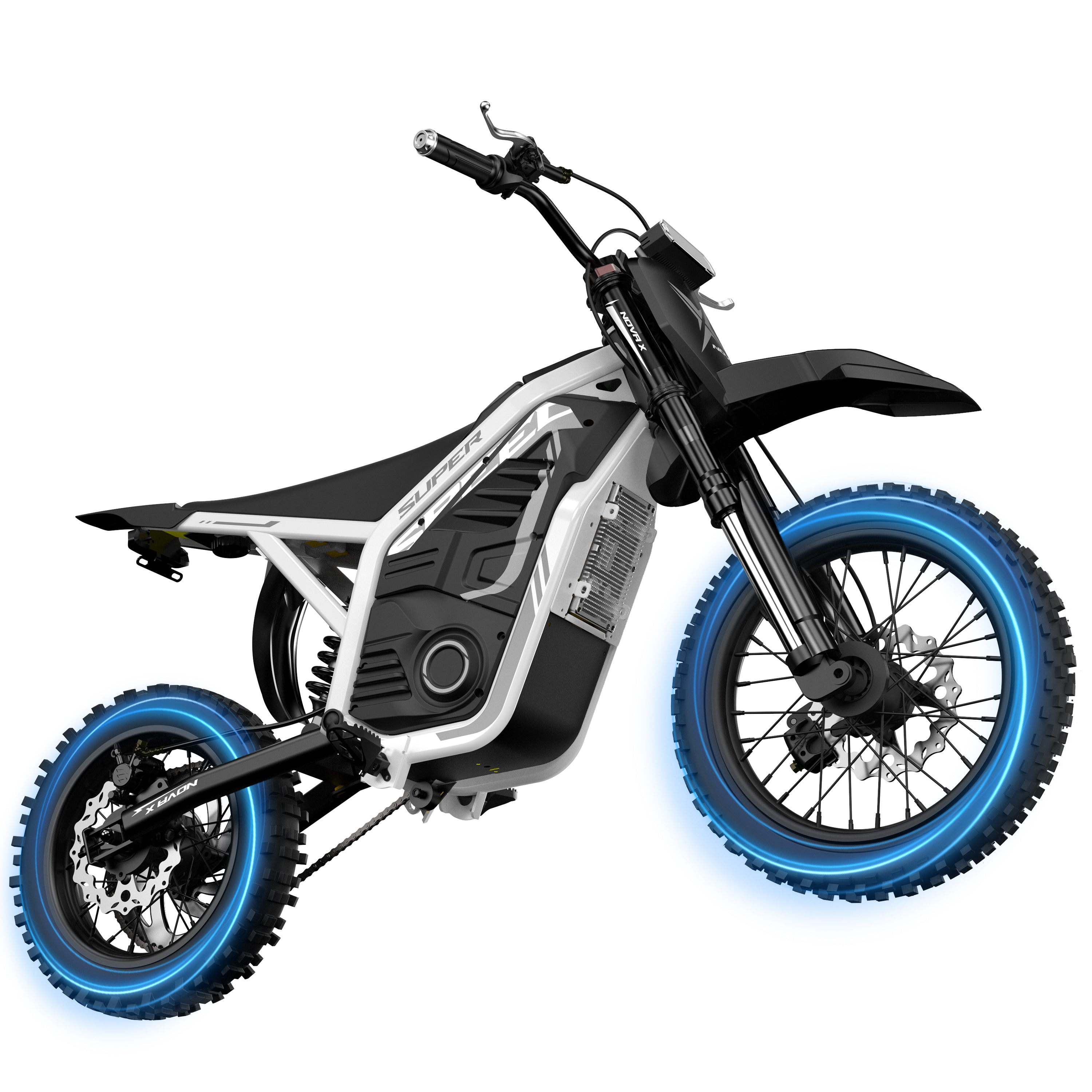 ESKUTE NovaX Electric Dirt Bike for Teens & Adults, 4000W Peak Mid-Drive Motor, 35-46 MPH Off-Road E-Bike, 48V 22.8Ah Battery, 14"/12" Wheels, Hydraulic Dual Shock Suspension Red