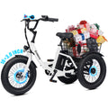 T300mini Electric Tricycle for Beginners, 16" x 3.0 Fat Tire Folding 3-Wheel E-Bike, 500W Peak Motor, 302Wh Battery, Step-Thru, 12.5 MPH, Black