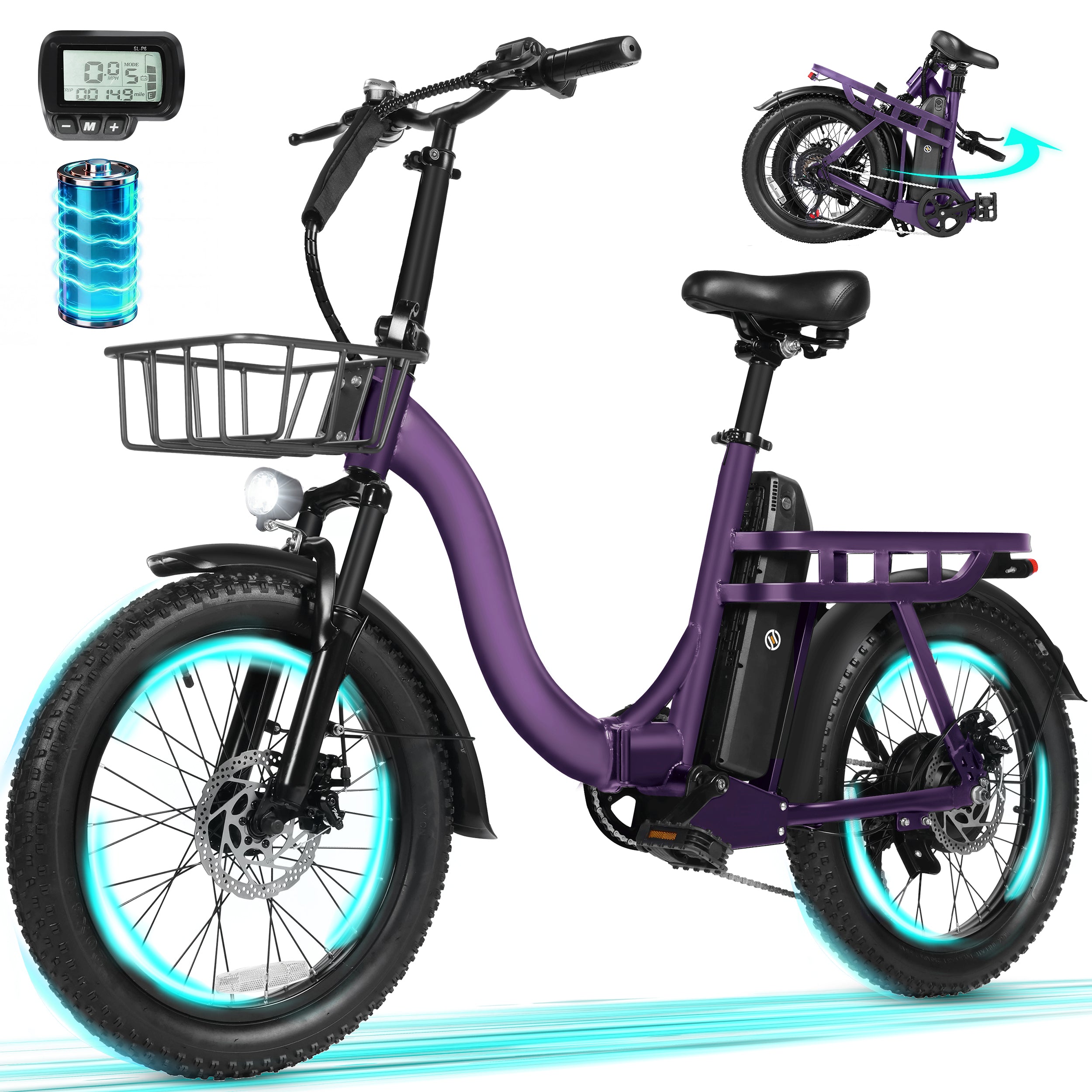 D200 Electric Bike for Adults 1200W Peak Motor 28 Mph