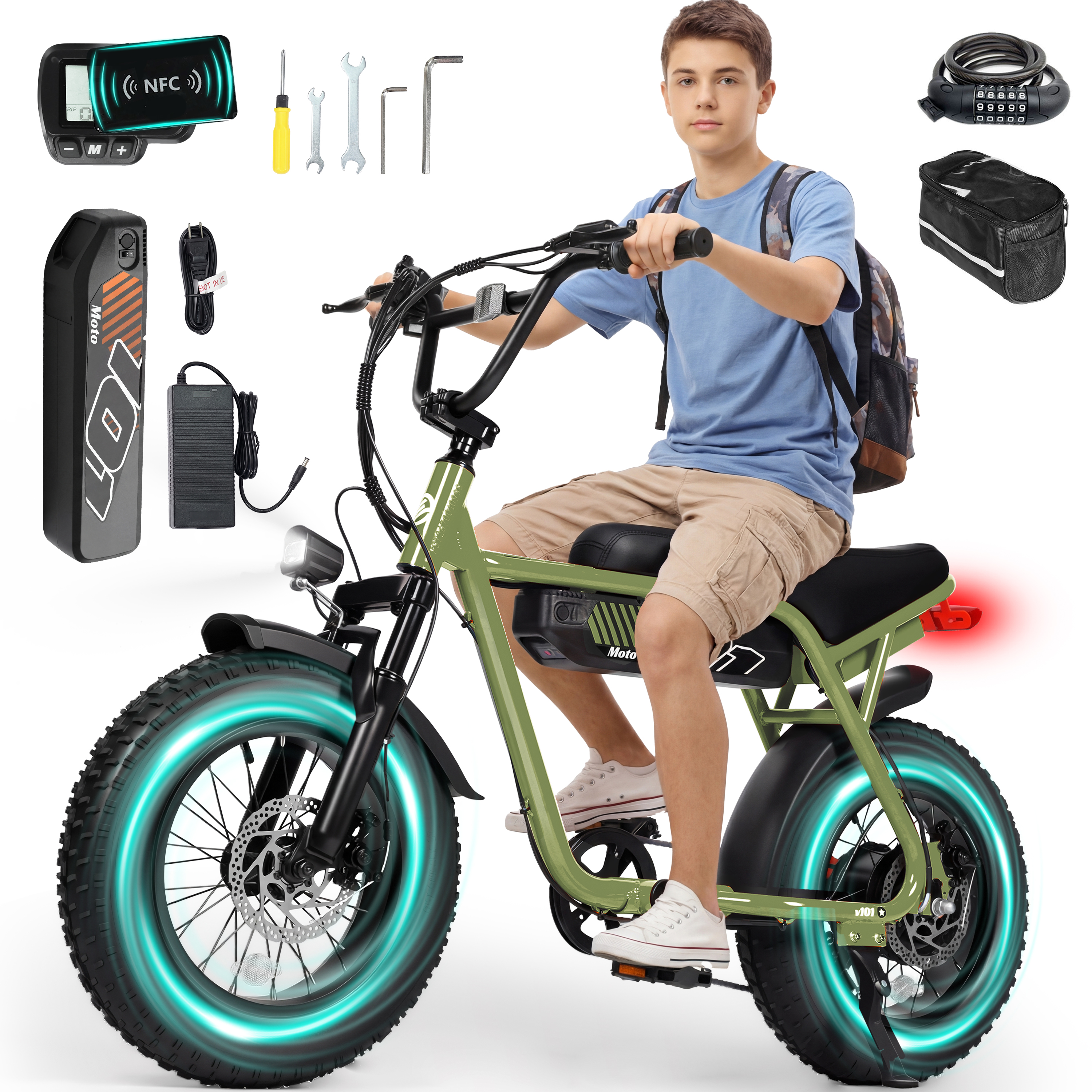 V101 Electric Bike for Teens Adults