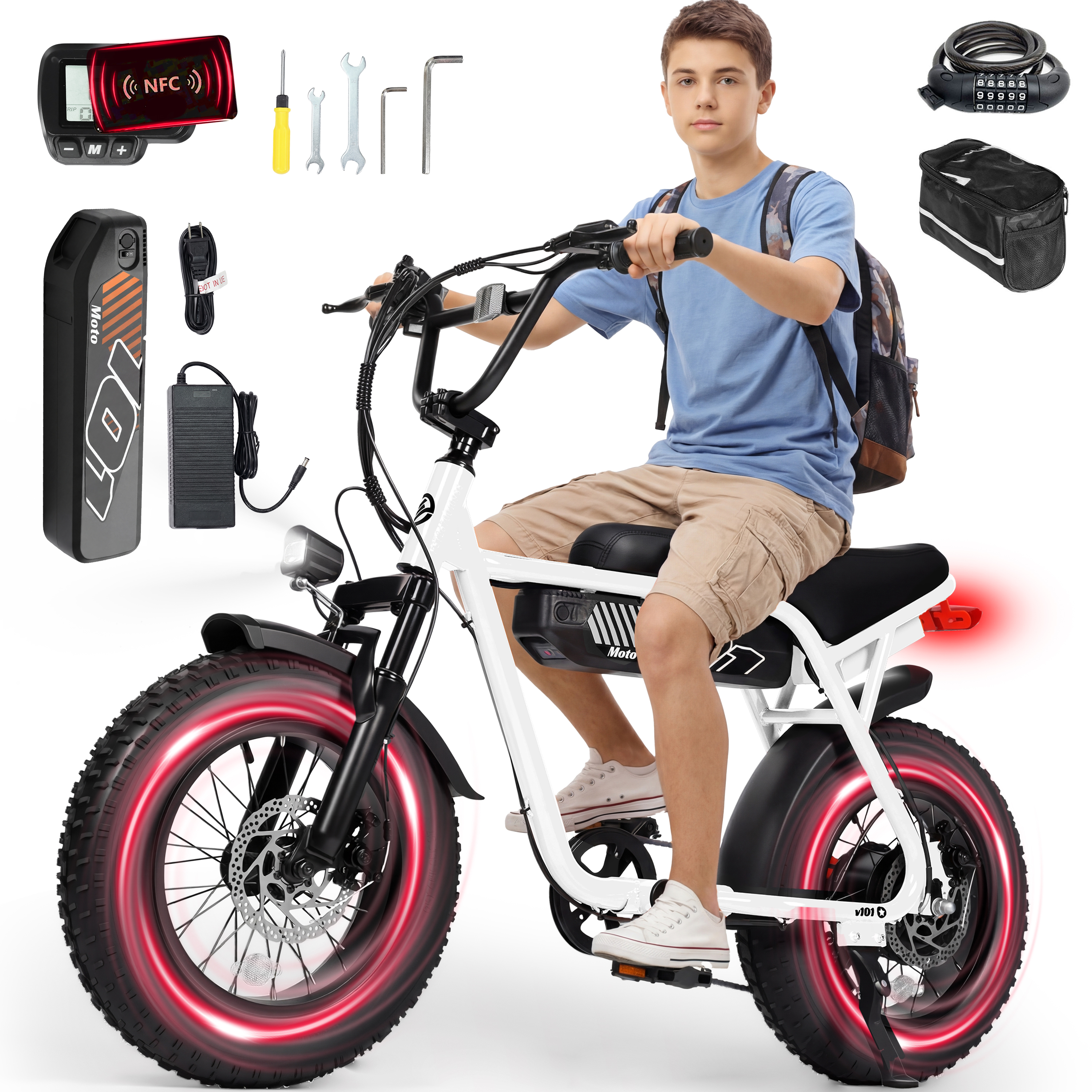 V101 Electric Bike for Teens Adults