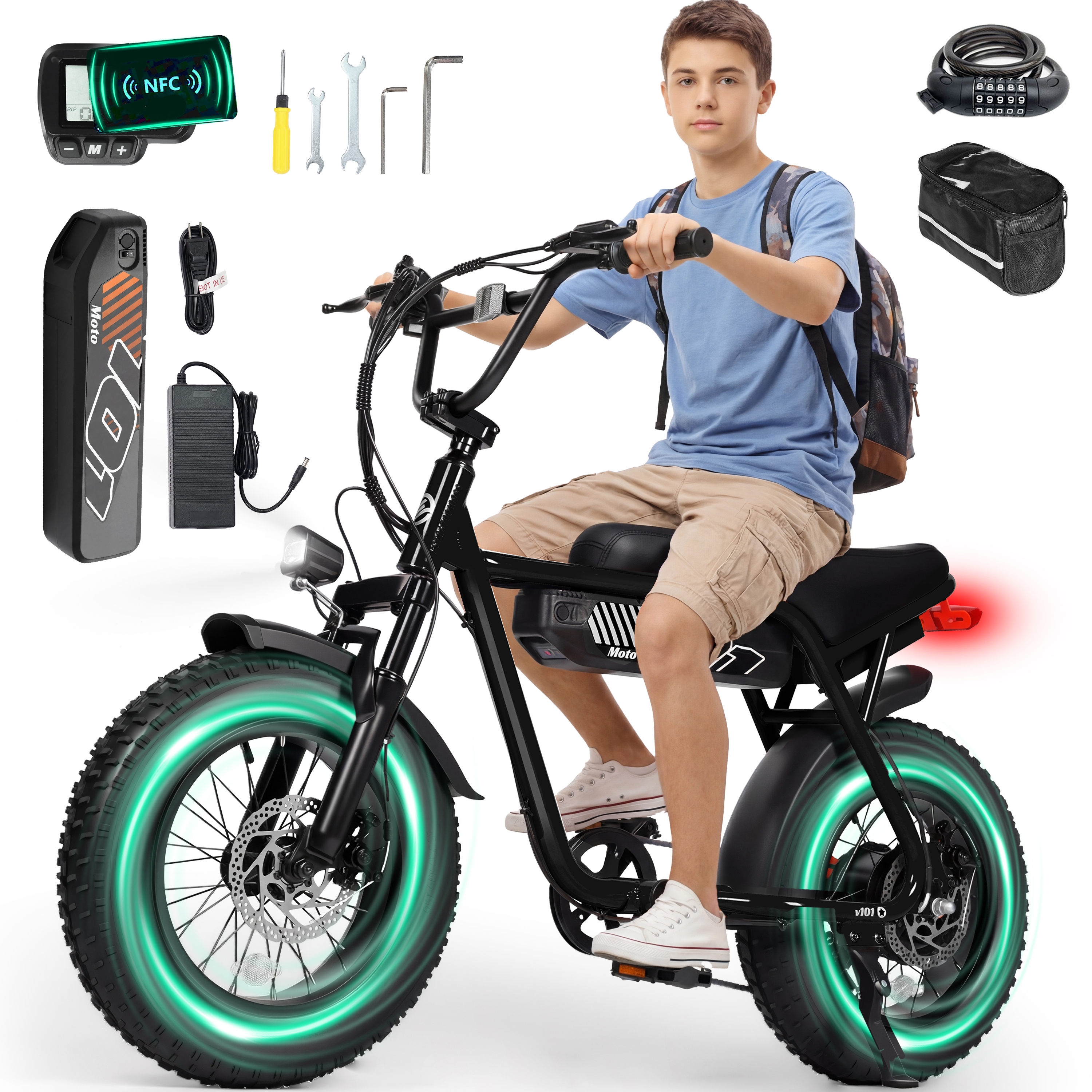 V101 Electric Bike for Teens Adults