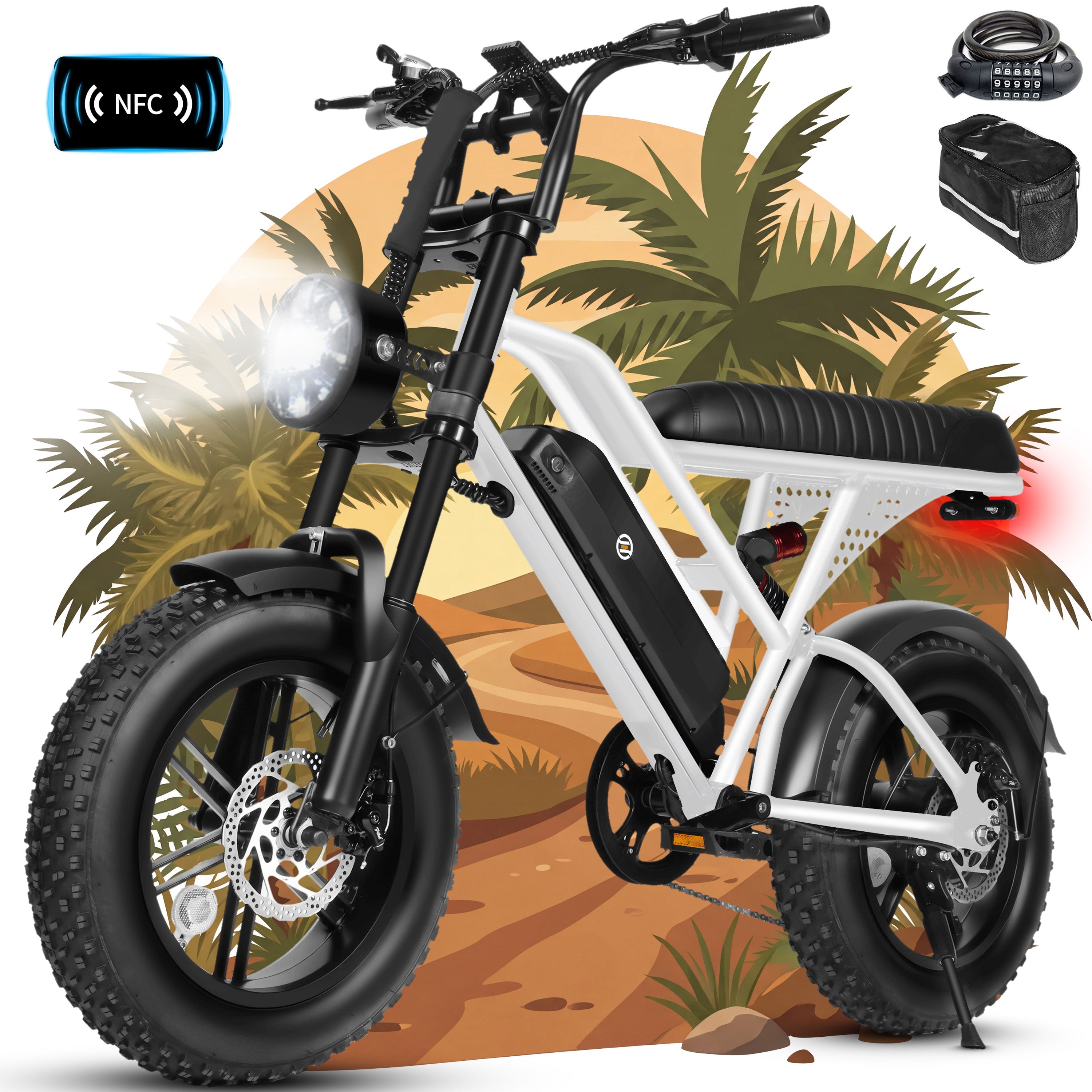 V100-750W Electric Bike for Teens Adults Students, 750W 28 Mph 48V 18 Ah,16"x4.0" Fat Tire E Bicycle, 7-Speed Dual Suspension Mountain EBike Black