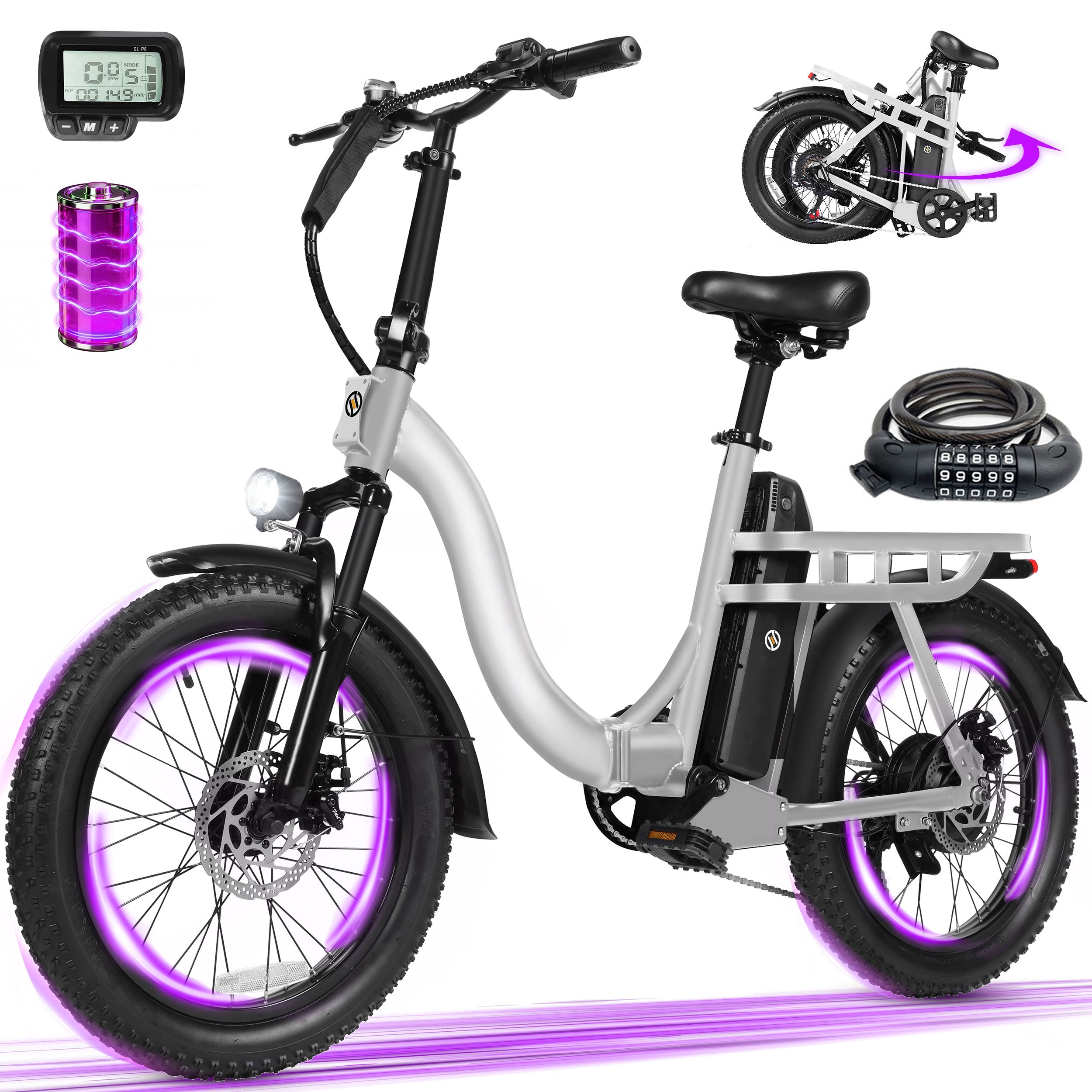 D200 Electric Bike for Adults 1200W Peak Motor 28 Mph