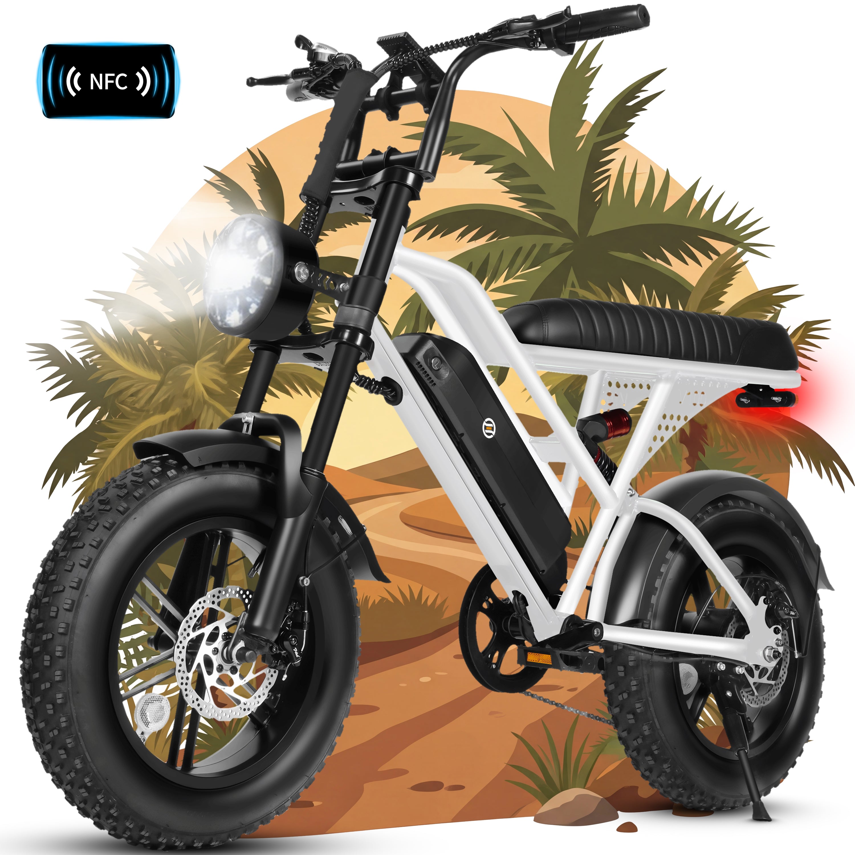 V100-750W Electric Bike for Teens Adults Students, 750W 28 Mph 48V 18 Ah,16"x4.0" Fat Tire E Bicycle, 7-Speed Dual Suspension Mountain EBike Black